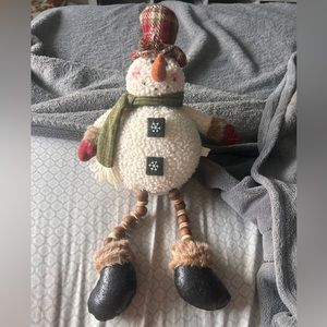 EUC Weighted snowman decoration